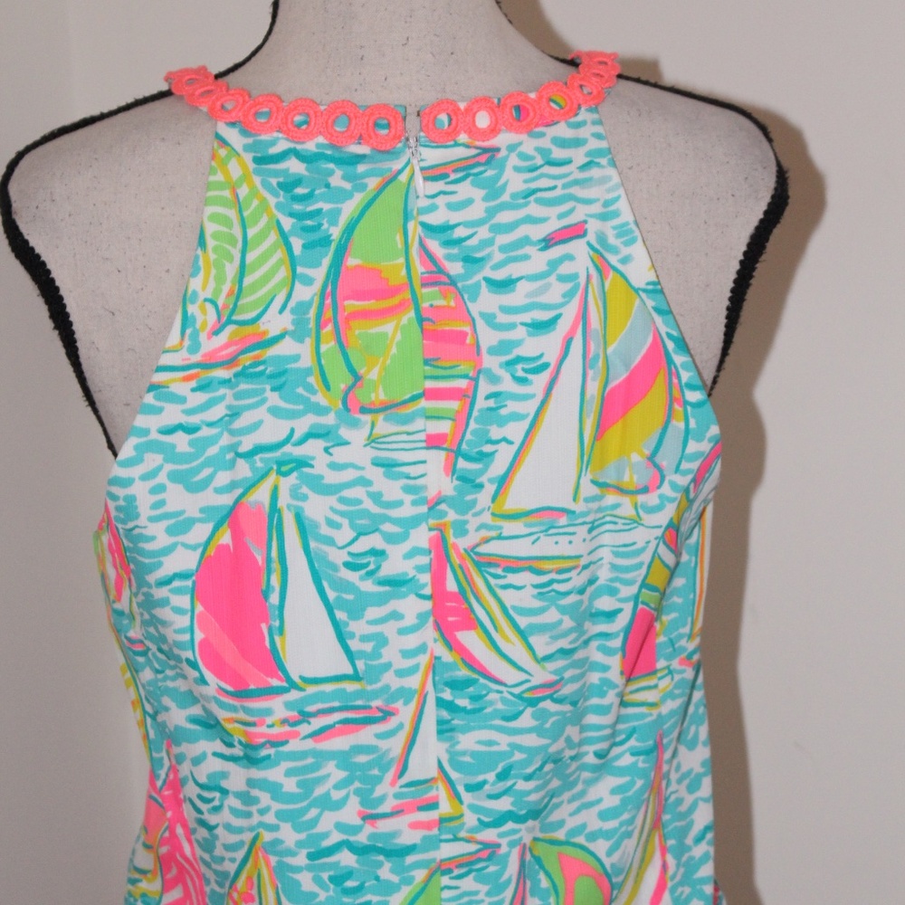 Lilly Pulitzer, Sasha Shift dress Pop Up UGotta Regatta Sailboat - Picture 8 of 12